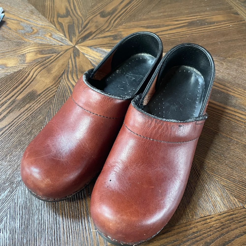 Dansko Brown Leather Clogs